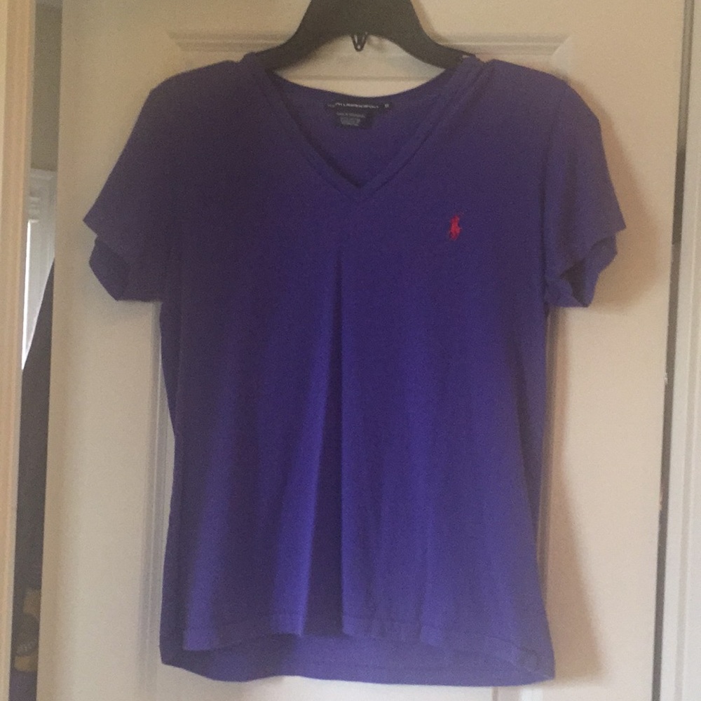 Ralph Lauren Sport purple fitted top
